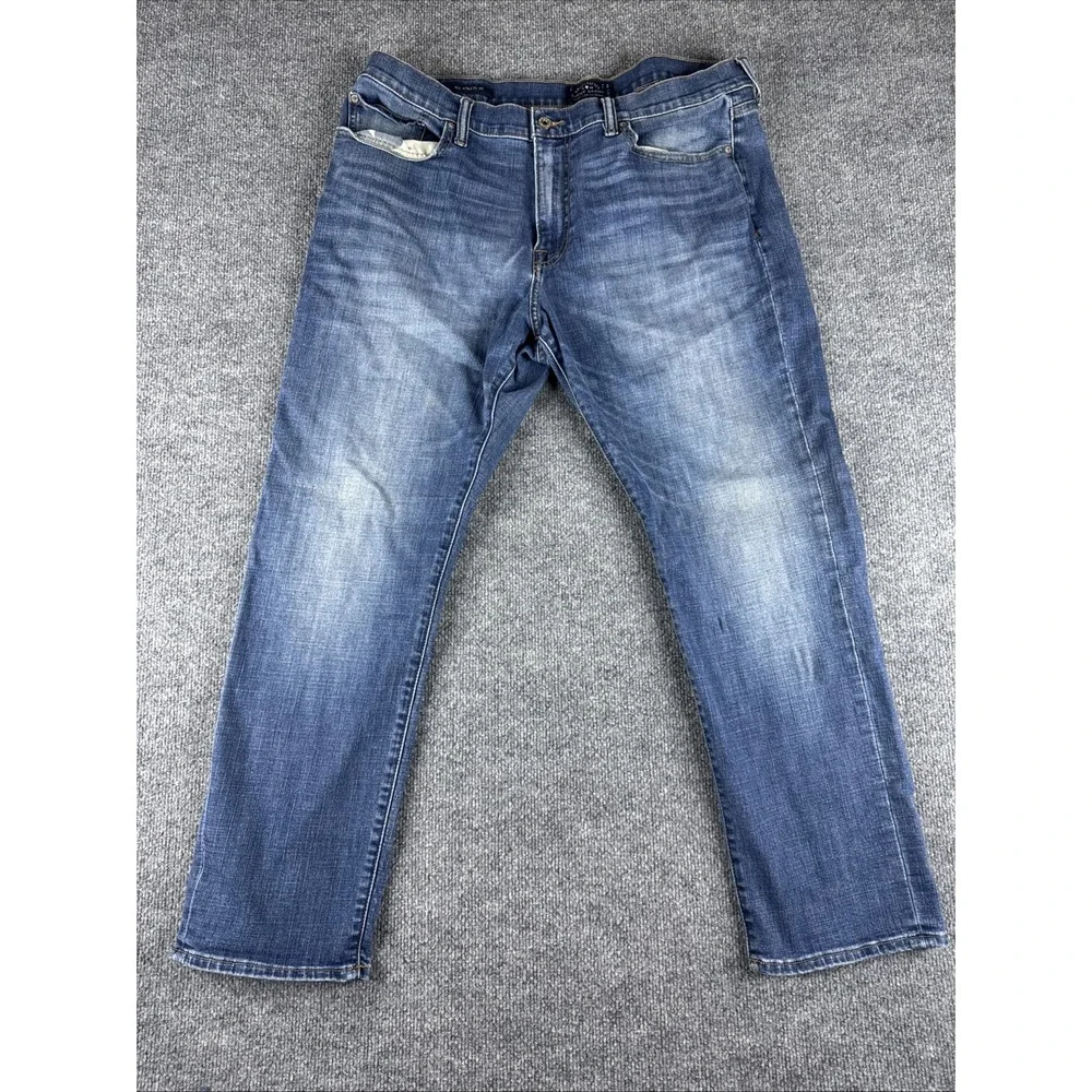 Lucky Brand 410 Athletic Slim Straight Jean Mens 38x30 Medium Blue Stretch Denim